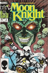 Moon Knight Fist Of Khonshu # 3 VF+ Marvel 1985  [I7]