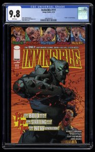 Invincible #111 CGC NM/M 9.8 White Pages Death of Cecil!