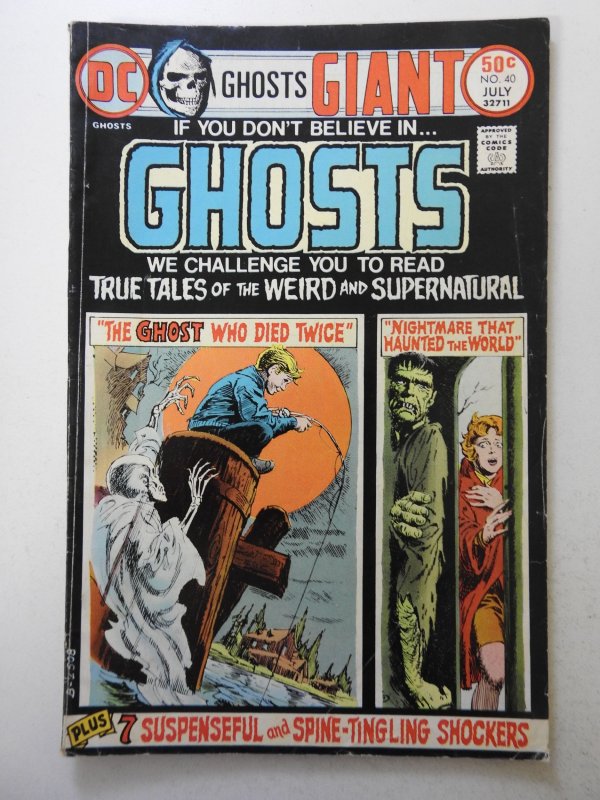 Ghosts #40 (1975) Nightmare That Haunted The World! VG+ Condition!