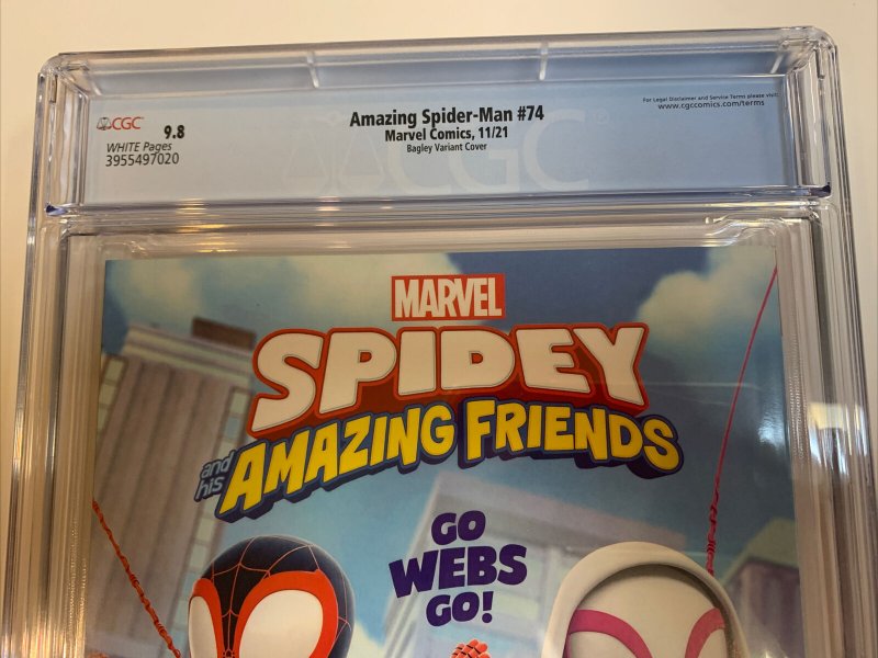 Amazing Spider-Man (2021) # 74 (CGC 9.8 WP)  Begley Variant Cover 1:25 |Census=6