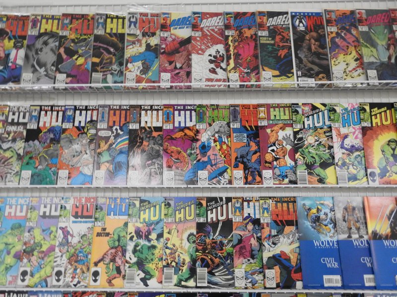Huge Lot 190+ Comics W/ Spider-Man, Hulk, Wolverine, Daredevil+ Avg VF- Cond!!