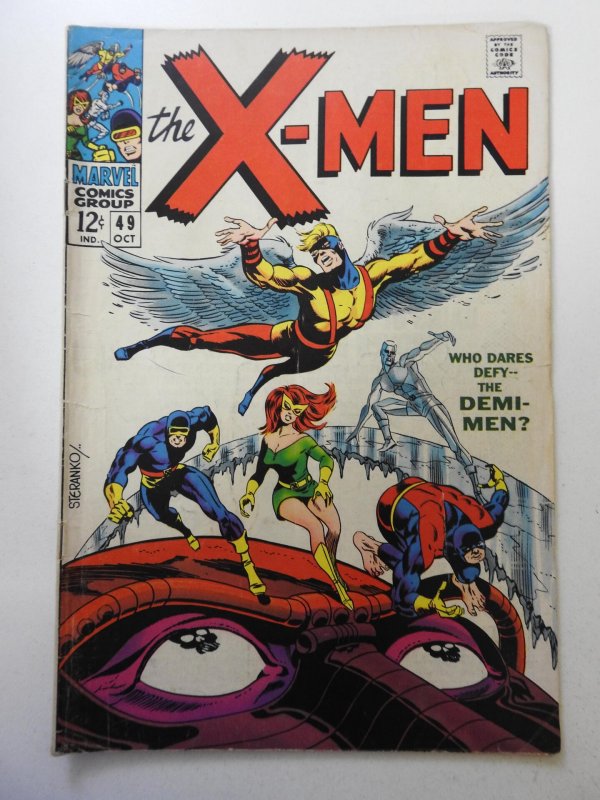 The X-Men #49 (1968) VG Cond! First appearance of Lorna Dane! Moisture stain