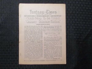 1950 FANTASY TIMES Fanzine v.5 #12 Science Fiction 10pgs VG Planet Stories