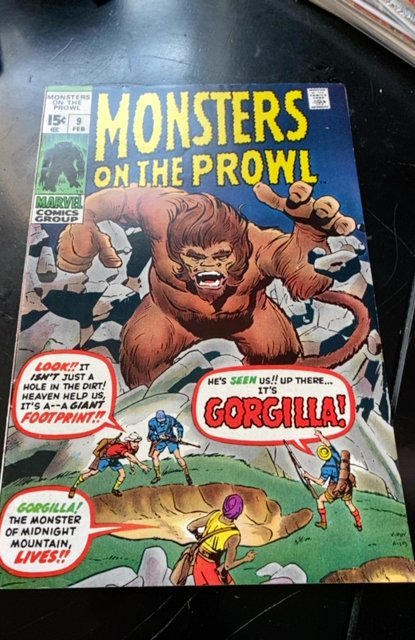 Monsters on the Prowl #9 (1971)classic monster stories Kirby