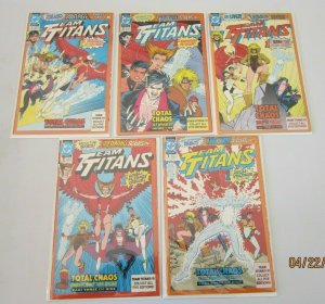 Team Titans lot from:#1-24 + Annuals all 27 different books 8.0 VF (1992)