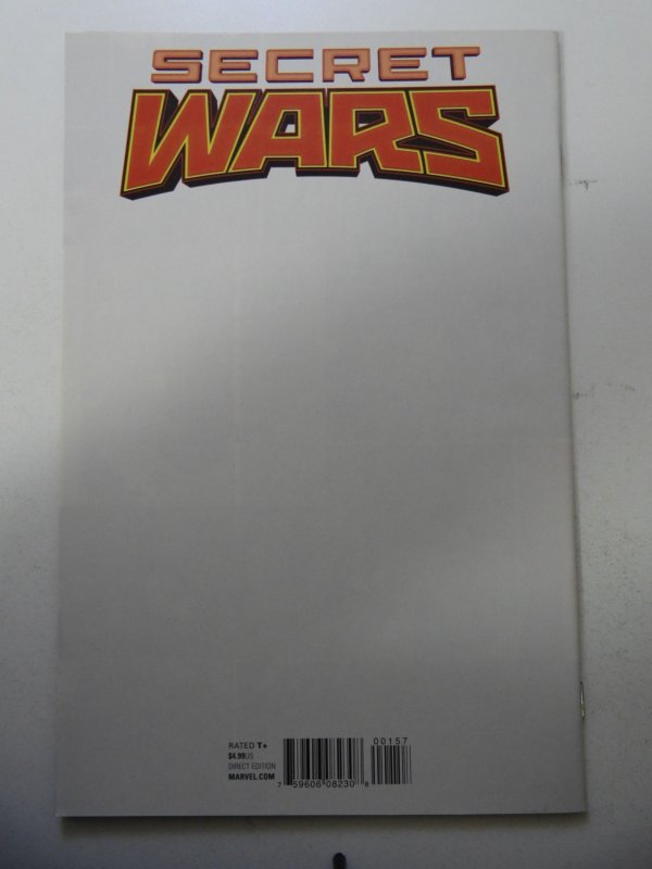 Secret Wars #1 Infinity and Beyond Black and White Cover Signed No COA NM- Cond