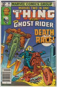 Marvel Two In One #80 (Oct 1981, Marvel), VFN-NM (9.0), Thing & Ghost Rider star