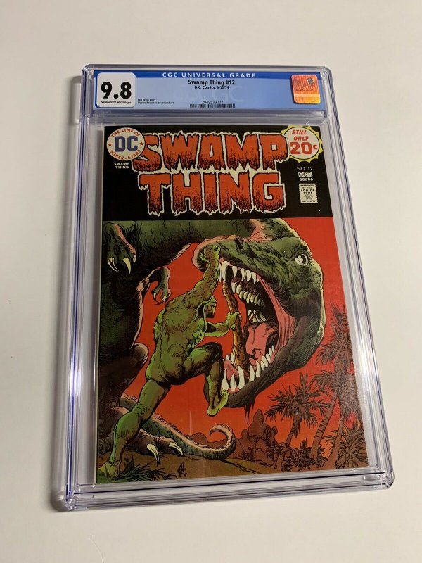 Swamp Thing 12 Cgc 9.8 Ow/w Pages Dc Comics Bronze 001