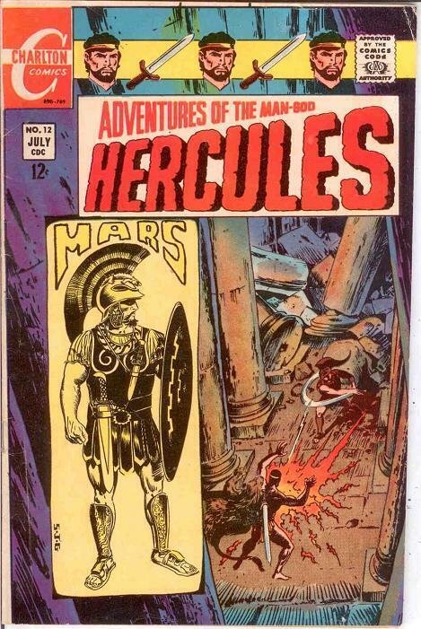 HERCULES (1967-1968 CH) 12 FINE   July 1969 COMICS BOOK