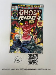 Ghost Rider # 2 VF- Marvel Comic Book 1973 Johnny Blaze Bronze Age 13 J224