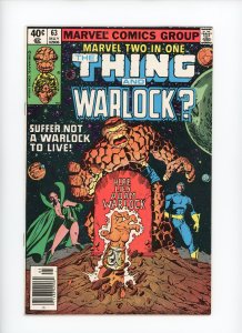 Marvel Two-In-One  62  VF  Warlock?!