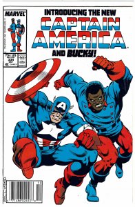 Captain America #334 New Captain & Bucky  Newsstand  NM