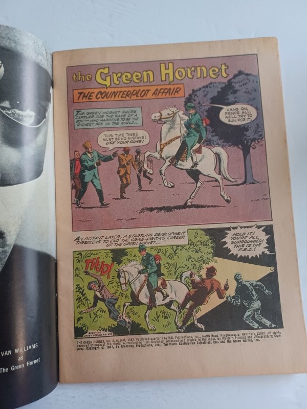 The Green Hornet #3 - Bruce Lee photo cover - Gold Key - 1967 - (-FN)
