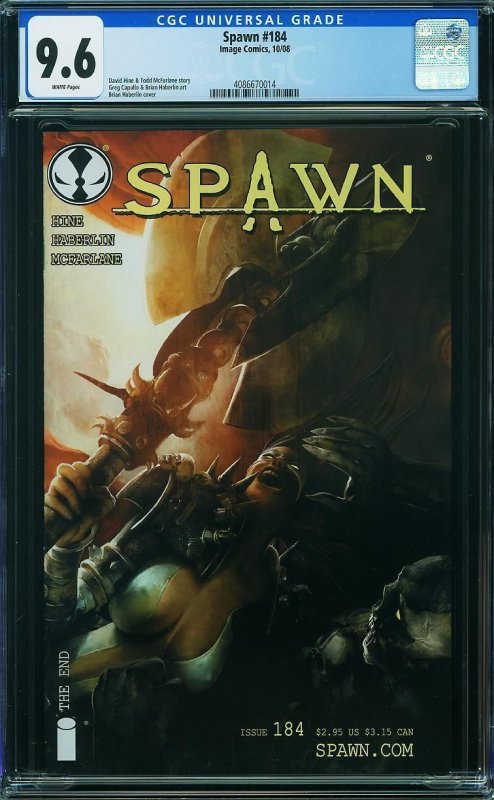 Spawn #184 (2008) CGC 9.6 NM+