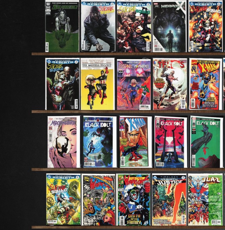 Huge Lot 140+ Comics with X-Man, Suicide Squad, X-Factor, Jla & More!