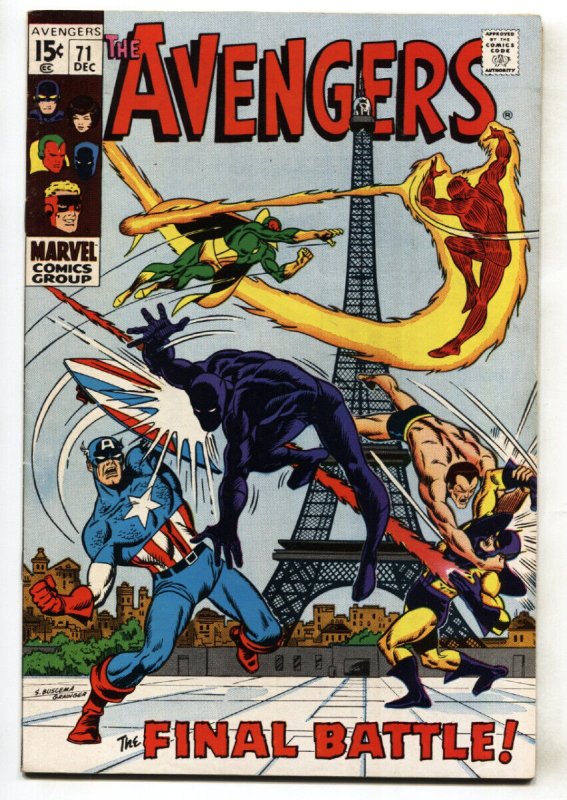 Avengers #71 comic book 1969-1st Invaders-key Issue-COMIC BOOK