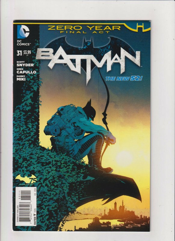 Batman #31 VF+ 8.5 DC Comics 2014 New 52 Capullo & Snyder, Zero Year