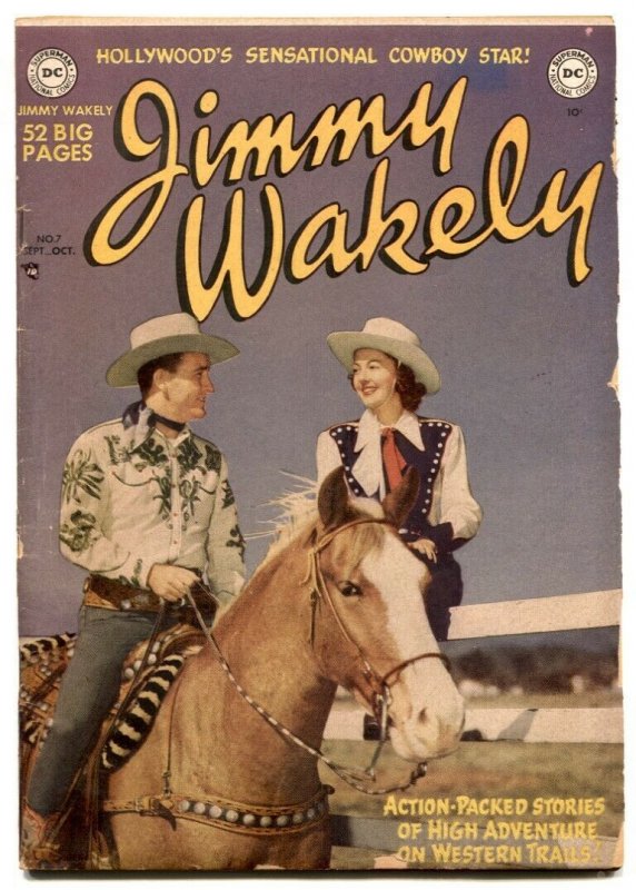 Jimmy Wakely #7 1950-Frazetta art- DC Western VG