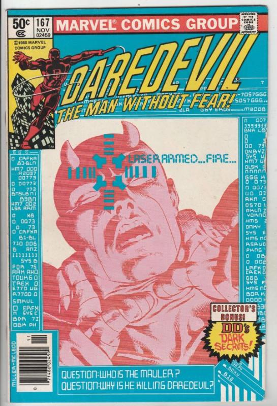 Daredevil #167 (Nov-80) FN/VF Mid-High-Grade Daredevil