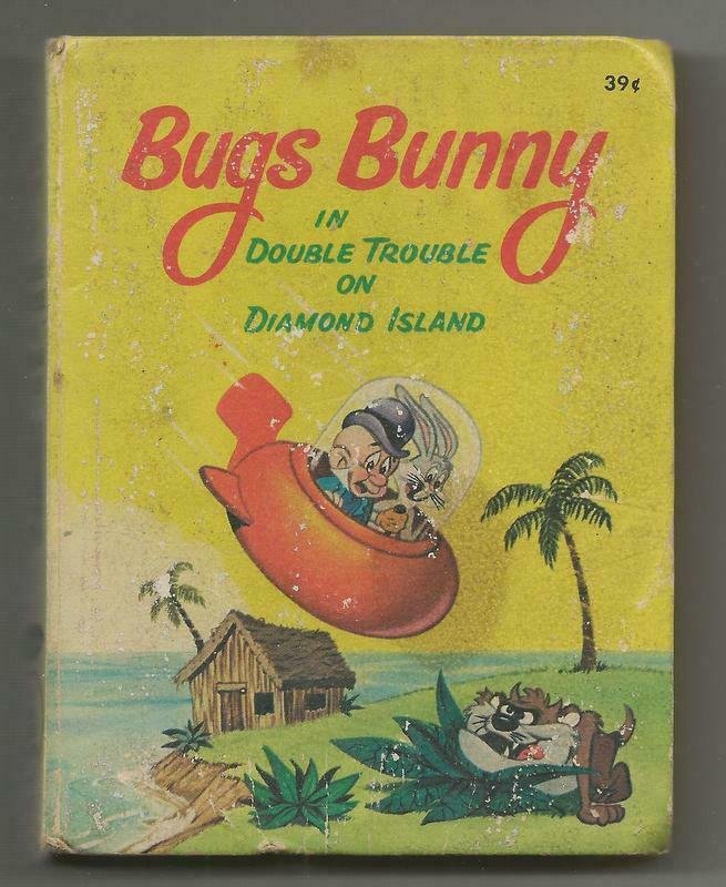 Bugs Bunny Double Trouble on Diamond Island 1967 Whitman Big Little Book 