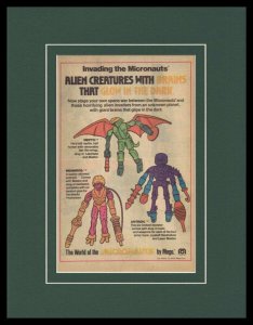 1979 Mego Micronauts Figures Framed 11x14 ORIGINAL Vintage Advertisement