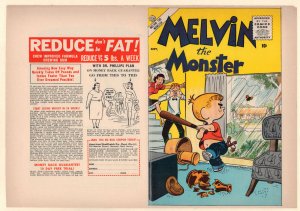 Melvin the Monster #2 Unused Comic Book Cover - Marvel (Grade 7.0) 1956