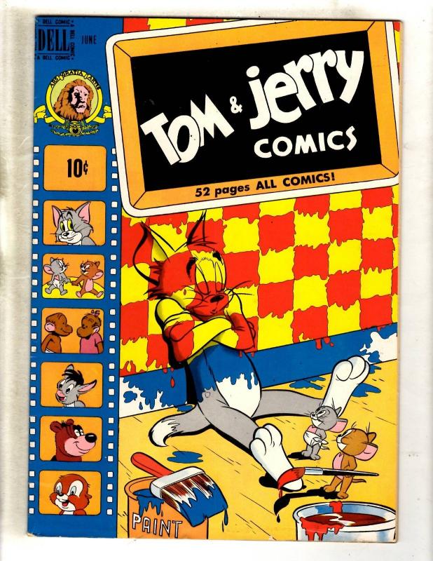 Tom & Jerry Comics # 71 VF- Dell Comic Book Golden Age Cat Mouse JL15