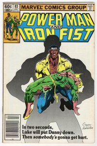 Power Man and Iron Fist #83 VINTAGE 1982 Marvel Comics