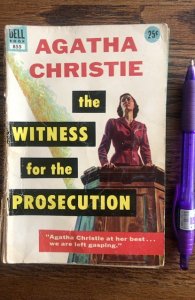 Witness for the prosecution by Agatha Christie 1955 cover art by William George