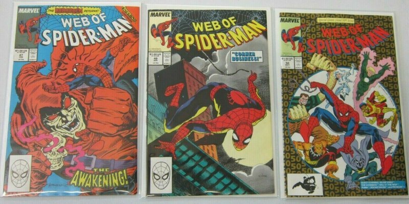 Web of Spider-Man comic lot from:#26-50 19 different 8.0 VF (1987-89) 