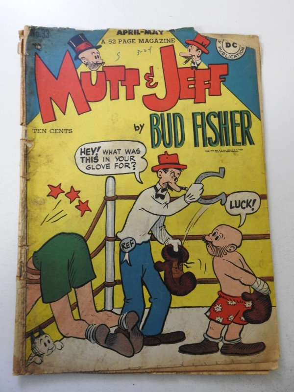 Mutt & Jeff #33 (1948) GD- Condition see desc