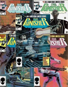The Punisher #1,2,3,4,5 Mini-Series (1986) Full Set Mike Zeck  NM