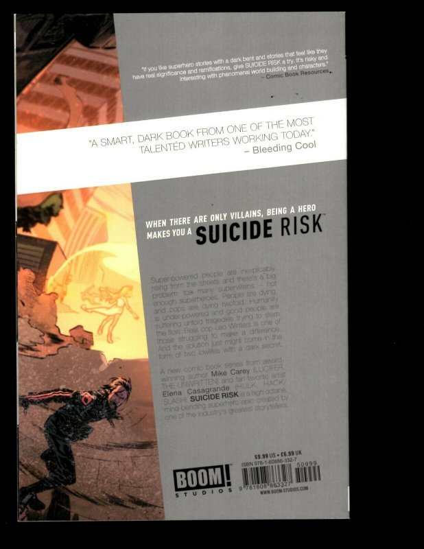 Suicide Risk Vol. # 1 GRUDGE WAR Boom! Comic Book TPB Graphic Novel J400