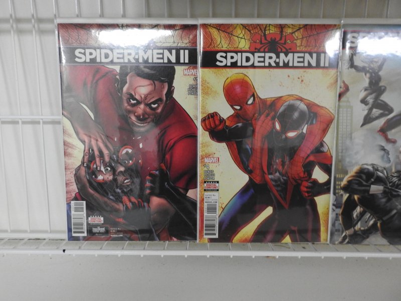 Spider-Men II #1 Variant Edition,2,3,4,5 Beautiful Complete Set! Avg NM- Cond!