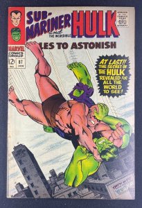 Tales to Astonish (1959) #87 FN- (5.5) Sub-Mariner Hulk Gil Kane Cover
