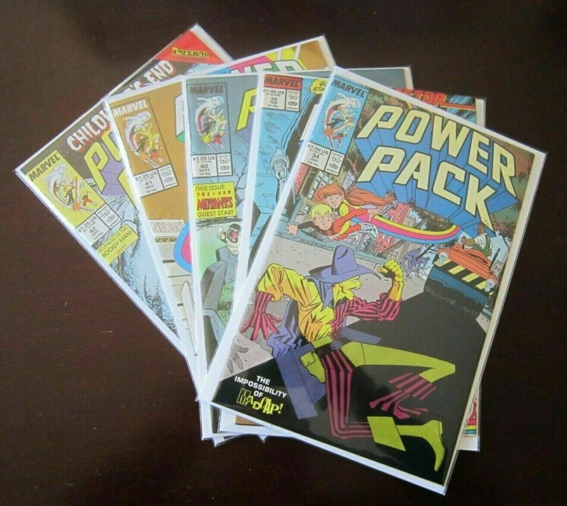 Power Pack comic lot from #1-58 + more 45 different books avg 7.0 (1984-90)