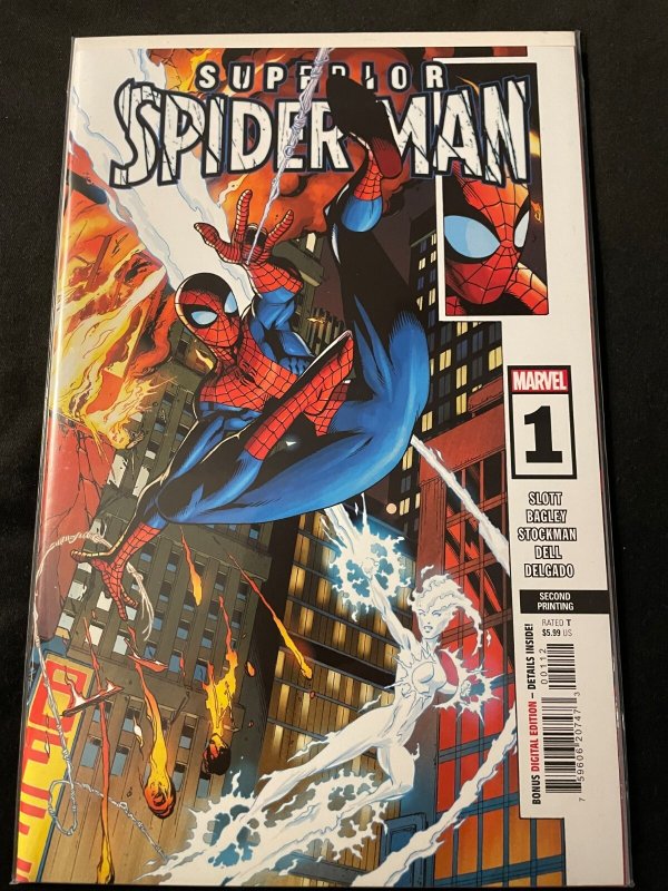 SUPERIOR SPIDER-MAN #1 Four Cover Versions, VFNM Condition