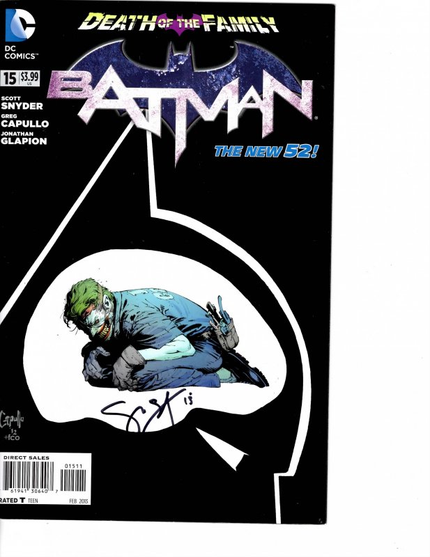 Batman (2011) #15 Very Fine- (7.5) New 52 Signed Scott Snyder