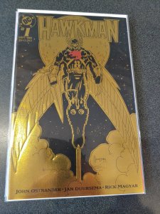 HAWKMAN #1 GOLD FOIL COVER 1993 SERIES JOHN OSTRANDER