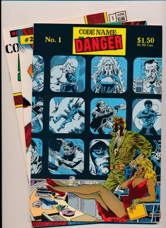 Spectrum Comics CODENAME: Danger 1,2 ; Strikeforce #1 1984 3 Comics NM (PF30) 