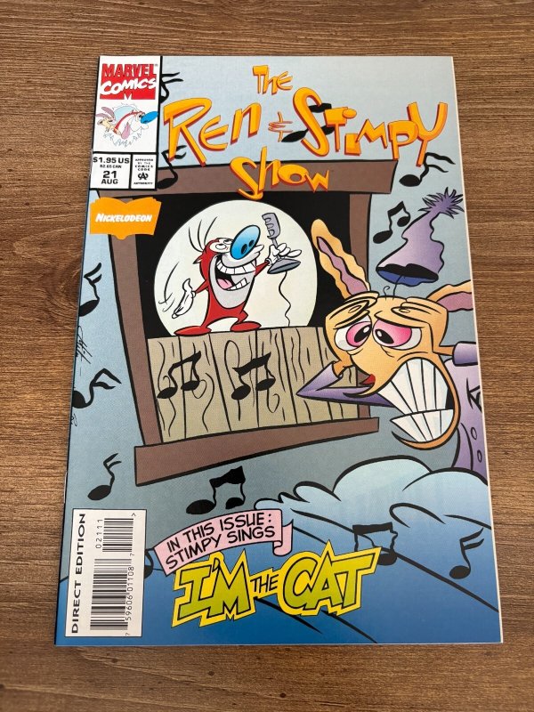 The Ren & Stimpy Show # 21 NM Marvel Comic Book Nickelodeon Cartoon 18 J355