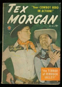 TEX MORGAN #8 1949-MARVEL COMICS-PHOTO COVER----ZOMBIES G