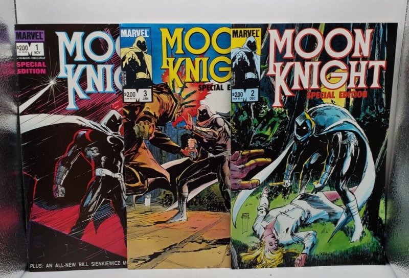 Moon Knight Special Edition #1, #2, #3 (1984) COMBO PRICE Wrap Covers NM/MT