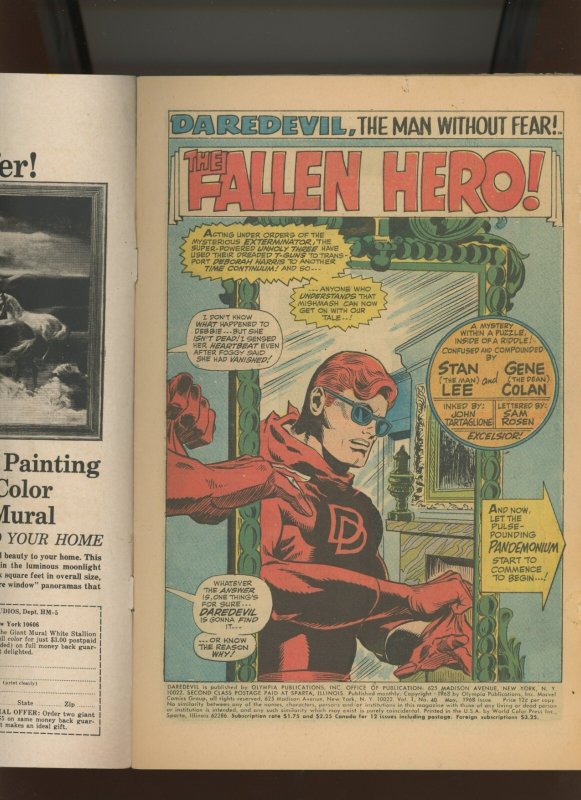 (1968) Daredevil #40: SILVER AGE! WE COMBINE SHIPPING! (2.0)