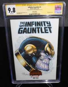 Infinity Gauntlet #1 CGC (9.8) Signed & Sketched by Ed McGuinness - 2015