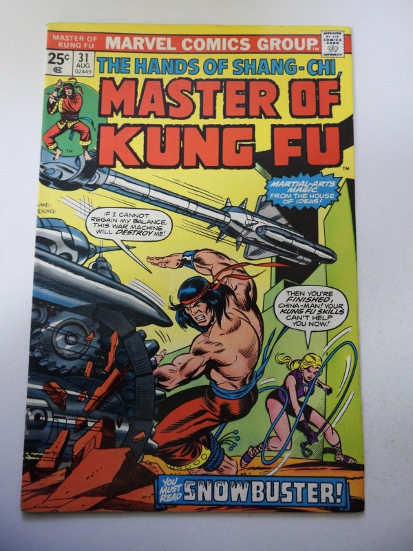 Master of Kung Fu #31 (1975) FN- Condition MVS Intact