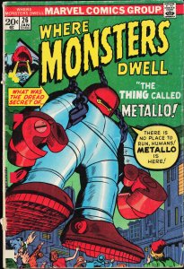 Where Monsters Dwell #26 (1974) Metallo