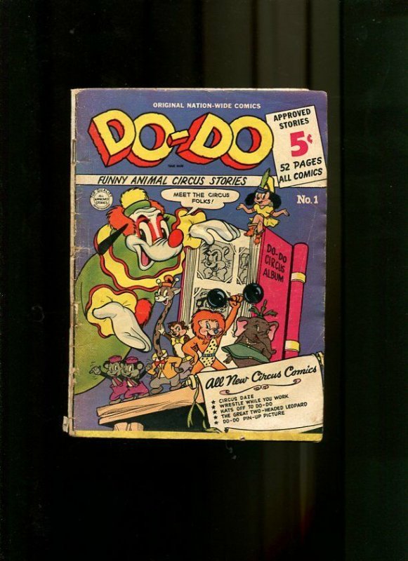 DO-DO 1-1966-5 CENTS-FUNNY ANIMALS AND CLOWNS G/VG