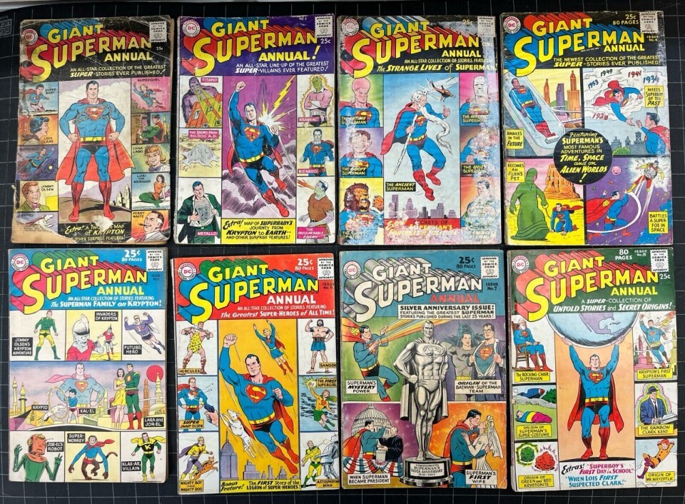Superman Annual (1960) #'s 1 2 3 4 5 6 7 8 Reader Lot Curt Swan | Comic ...