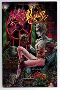 Night Vision #1 2 3 & 4 triple signed set by Quinn/Hannibal/Tim Vigil - Horror 